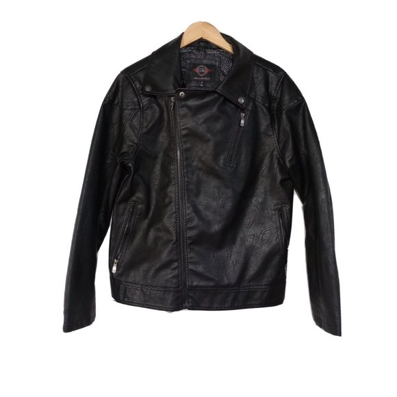 Fake Black Leather Jacket Black Leather Leather Jacket Size 22